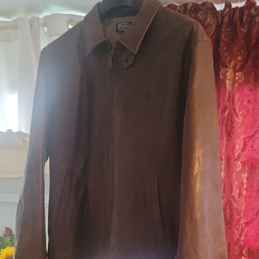 Polo Ralph Lauren Chocolate Brown Leather Jacket